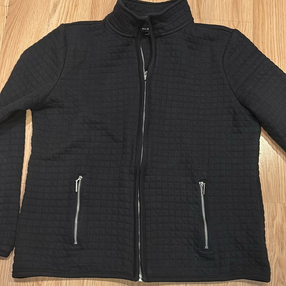 Karen Scott Sport Women’s Mock Neck Full Zip Jacket Size Medium - Picture 8 of 10